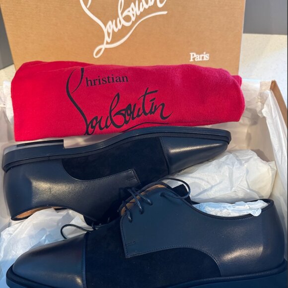 40.5 Black Christian Louboutin Bruno Orlato Flat Calf main image 4